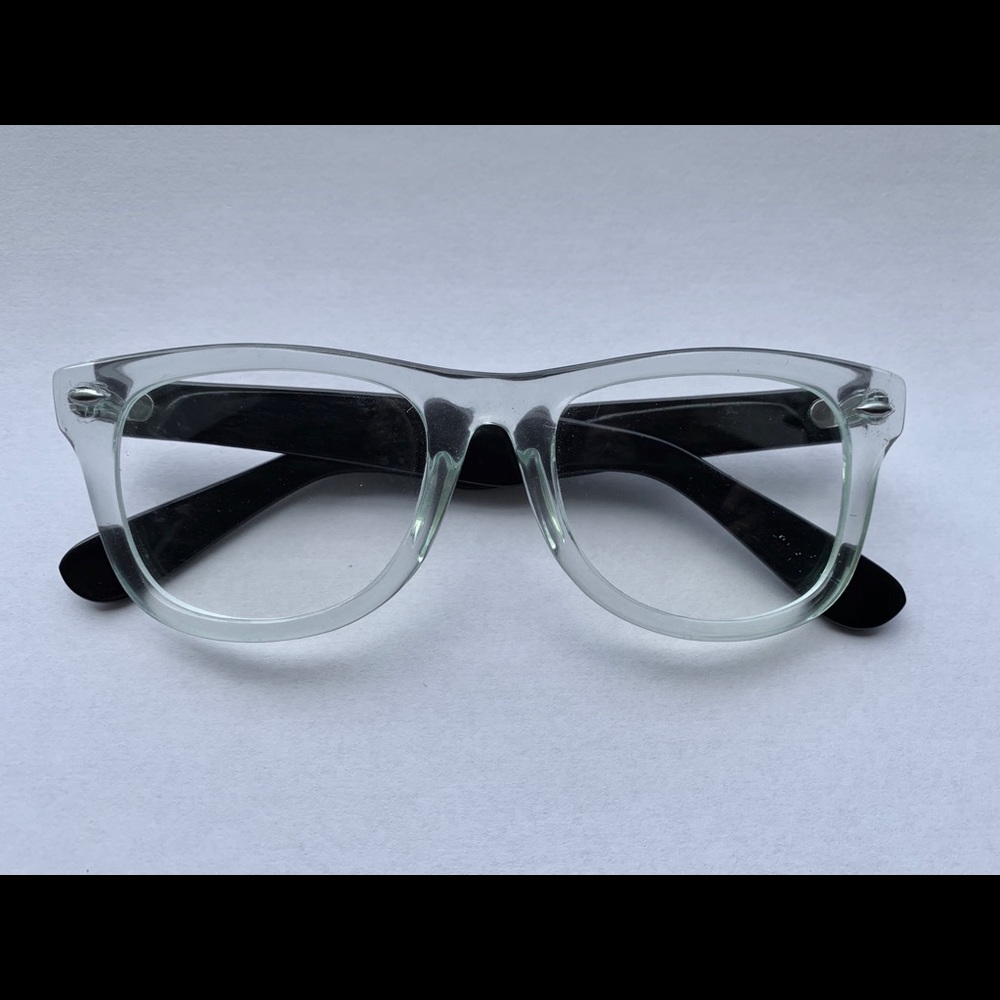 Clear and black glasses